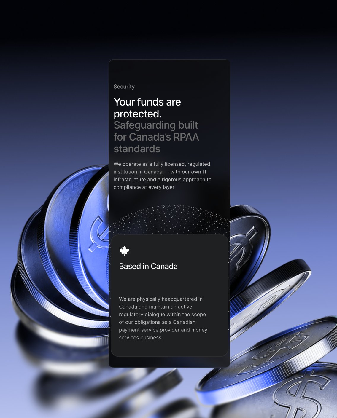 MSB Gate mobile security section among coins